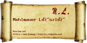 Mehlmauer László névjegykártya